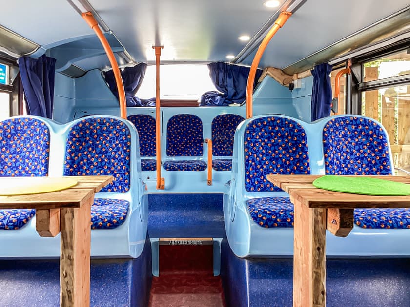 Living area | Archie The Double Decker Bus  - Tain Glamping, Tain