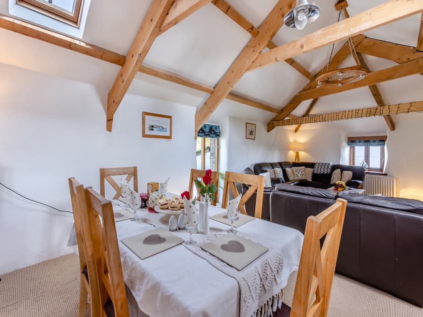 Open plan living space | Higher Churchtown Farm - Proper Job - Higher Churchtown Farm Barns, Tresmeer, near Launceston