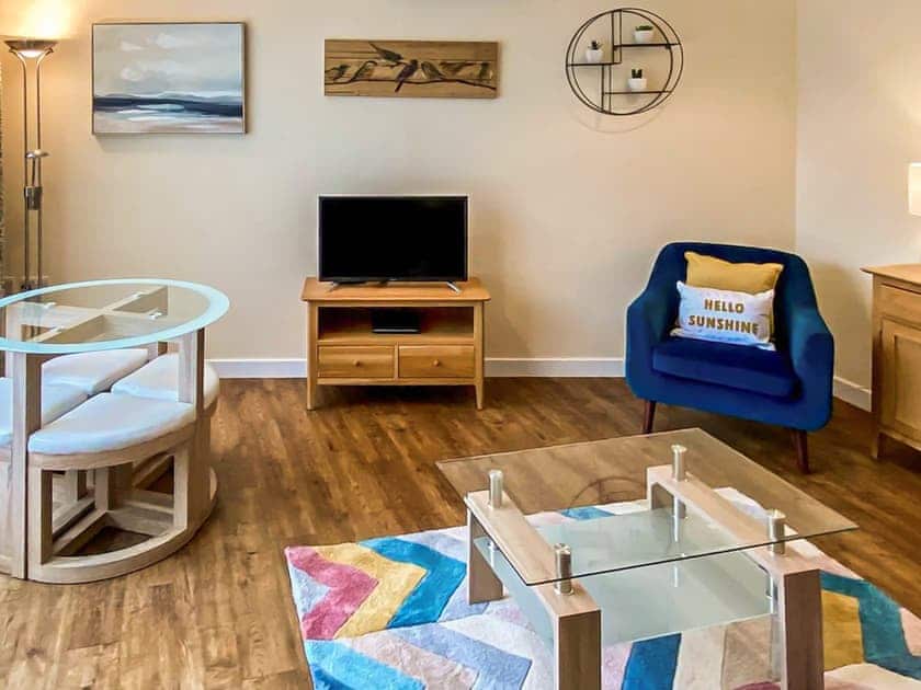 Living area | Muckle Green Holm - Shaalder Apartments, Kirkwall