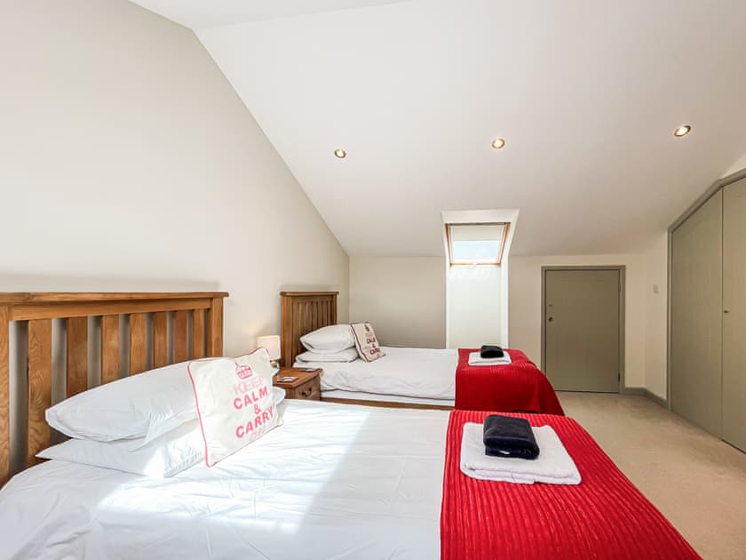 Twin bedroom | Springfields, Dulcote, Wells