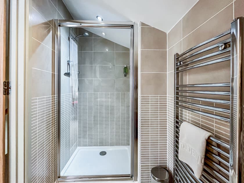 Shower room | Springfields, Dulcote, Wells