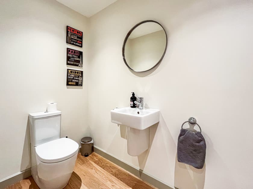Shower room | Springfields, Dulcote, Wells