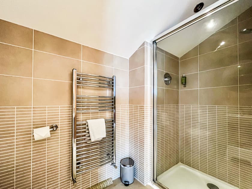 Shower room | Springfields, Dulcote, Wells