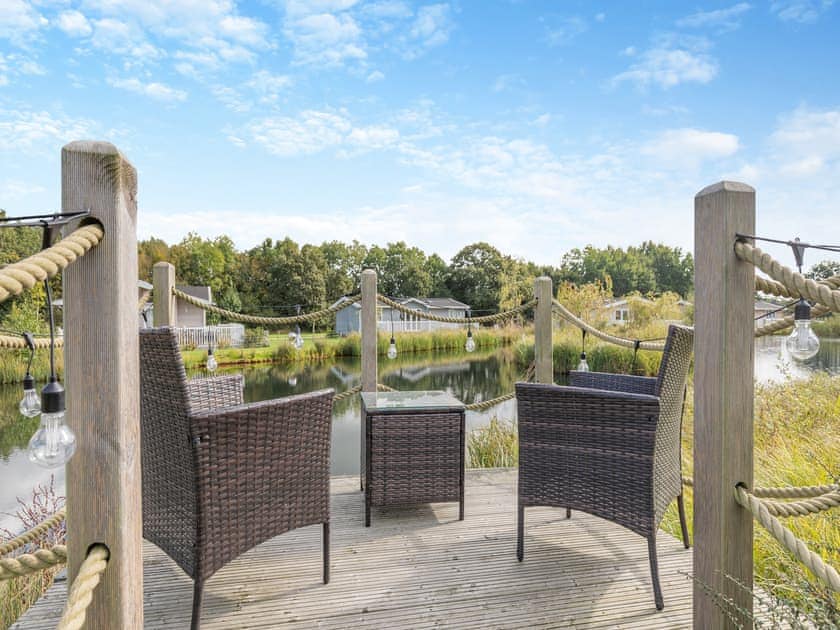 Sitting-out-area | Lilac Tree Lodge, Mercia Marina, Willington, near Derby