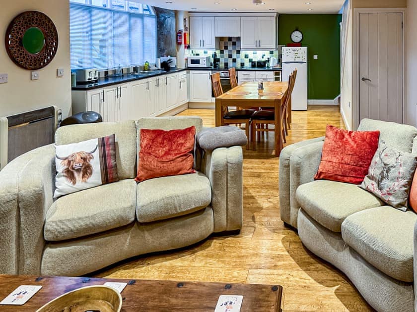 Living Room / Dining Area  | Oak Tree Barn - Oak Tree Holiday Lets, Otterburn