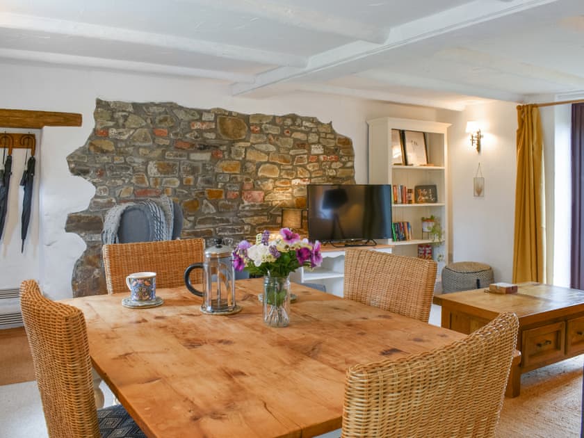 Open plan living space | May Cottage, Hartland