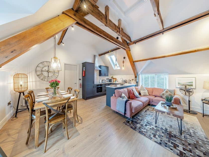 Open plan living space | The Hay Loft, Llangollen