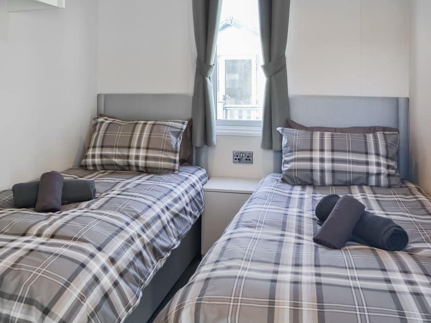 Twin bedroom | Lodge 10 Bridlington Holiday Park  - Bridlington Holiday Park, Carnaby, near Bridlington