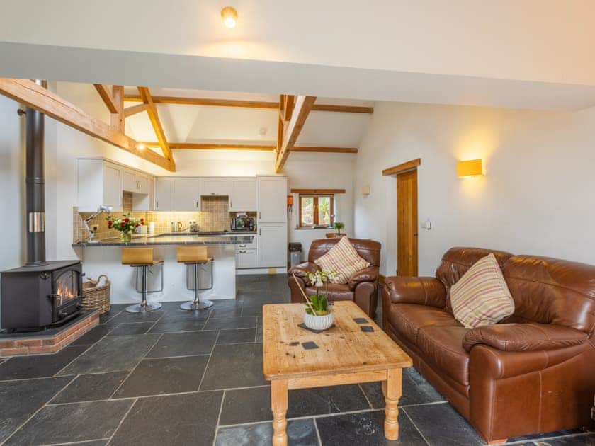 Open plan living space | The Cart House - Golden Park, Hartland