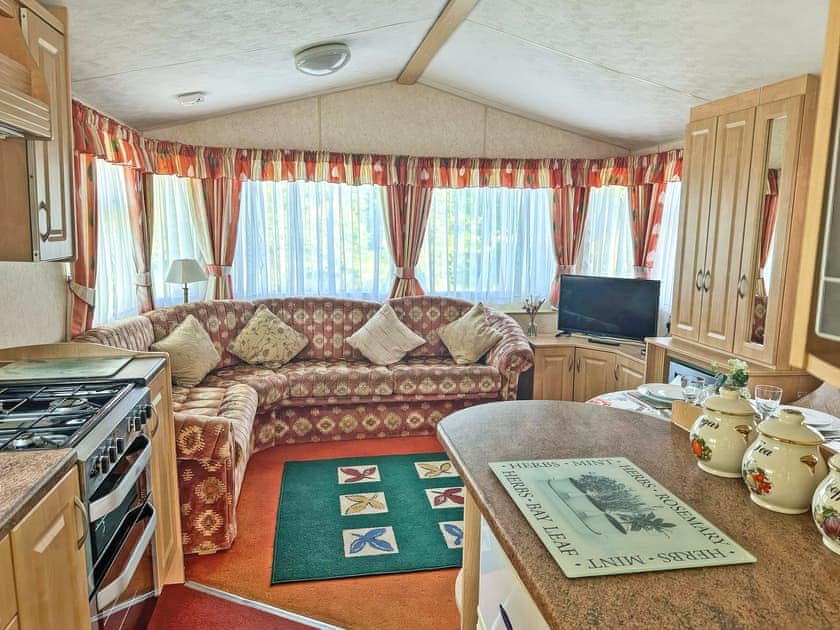 Living area | Caravan One - Nine Oaks, Oakford, near Llanarth