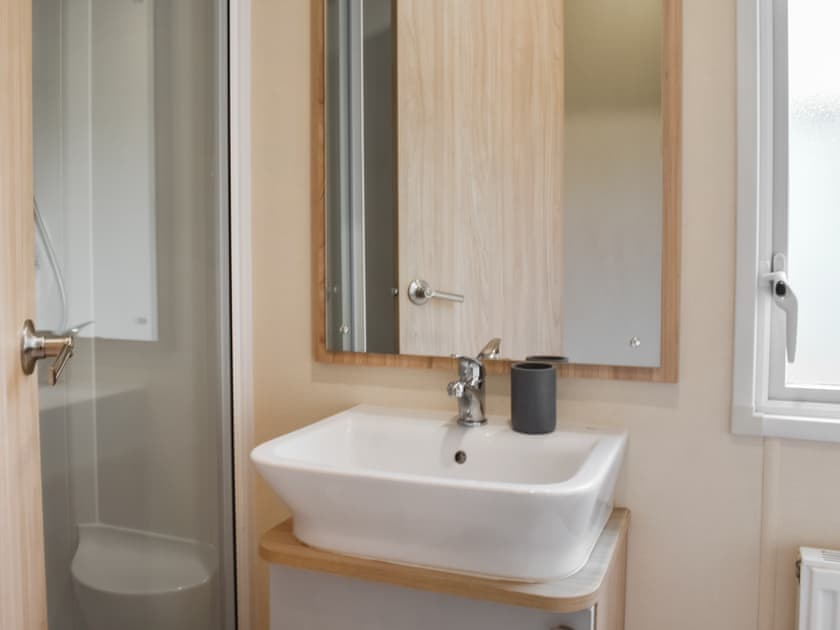 Bathroom | Regal Lodge - Forest Views, Moota, near Cockermouth