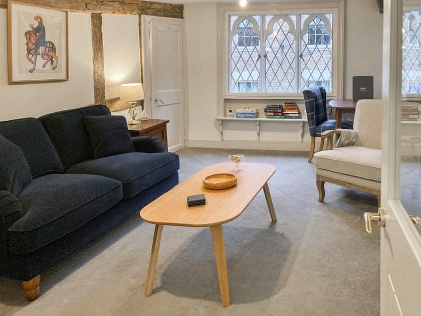 Living area | The Knights Apartment, Eastbridge Hospital - Eastbridge Holidays, Canterbury
