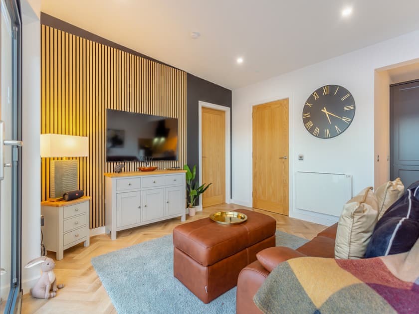 Open plan living space | Kimcraigan Lodge, Lochend