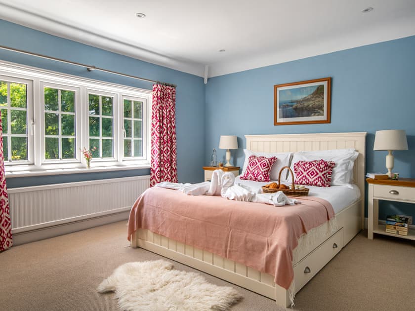 Inviting double bedroom with king size bed | Hall Cottage, Gresham, near Sheringham