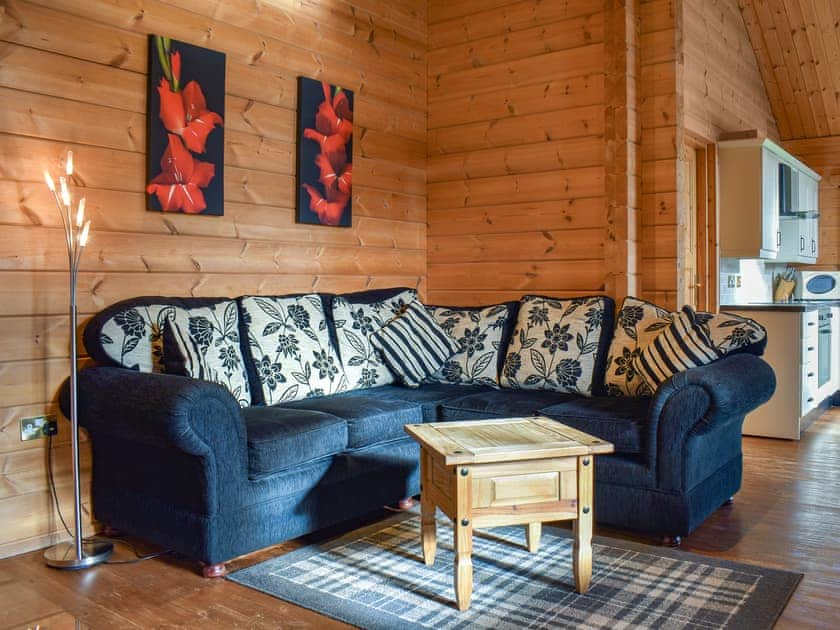 Living area | Bluebell - Lowfield Log Cabins, Staintondale near Scarborough