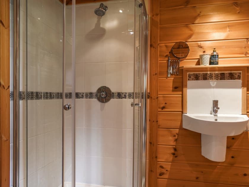 Shower room | Bluebell - Lowfield Log Cabins, Staintondale near Scarborough