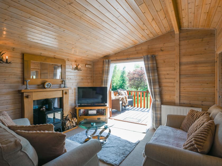 Living area | Waterfall Lodge, Astbury, near Bridgnorth
