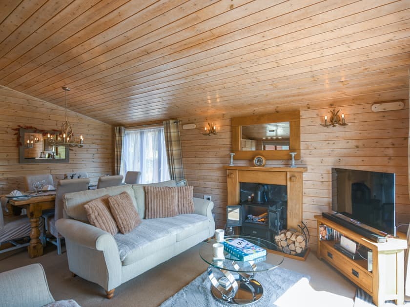 Living area | Waterfall Lodge, Astbury, near Bridgnorth