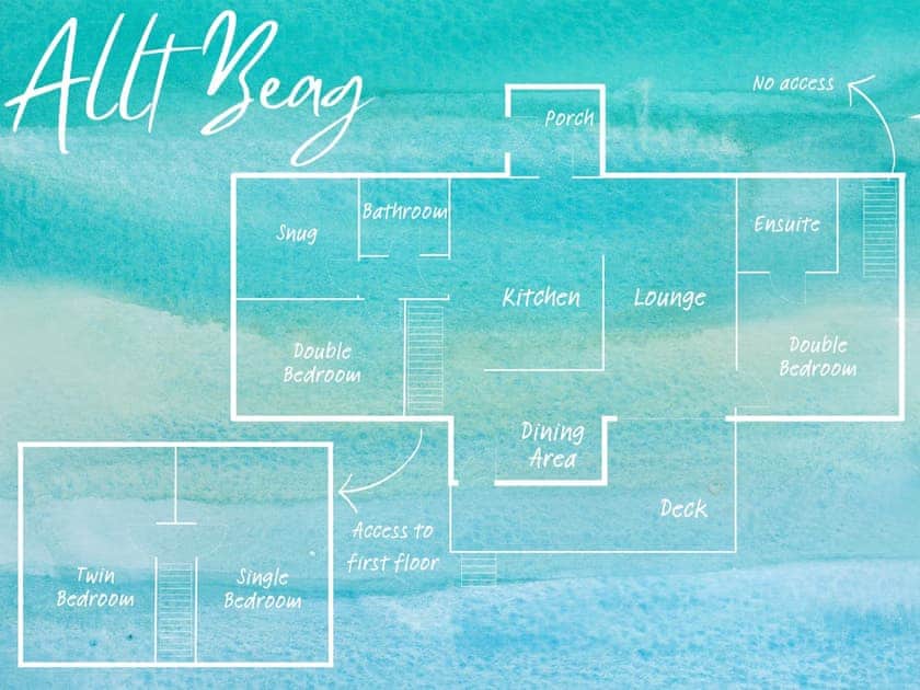 Floor plan | Allt Beag (Little Streams), Achintraid, near Lochcarron