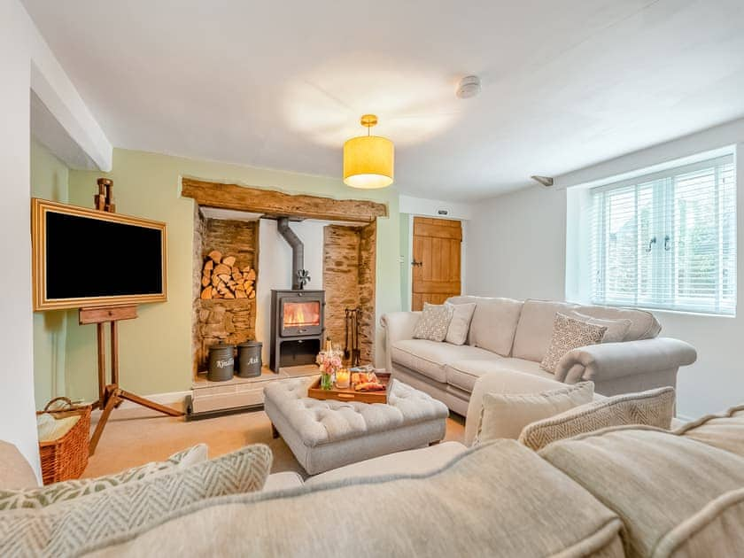 Living area | Deviock Farm House, Downderry