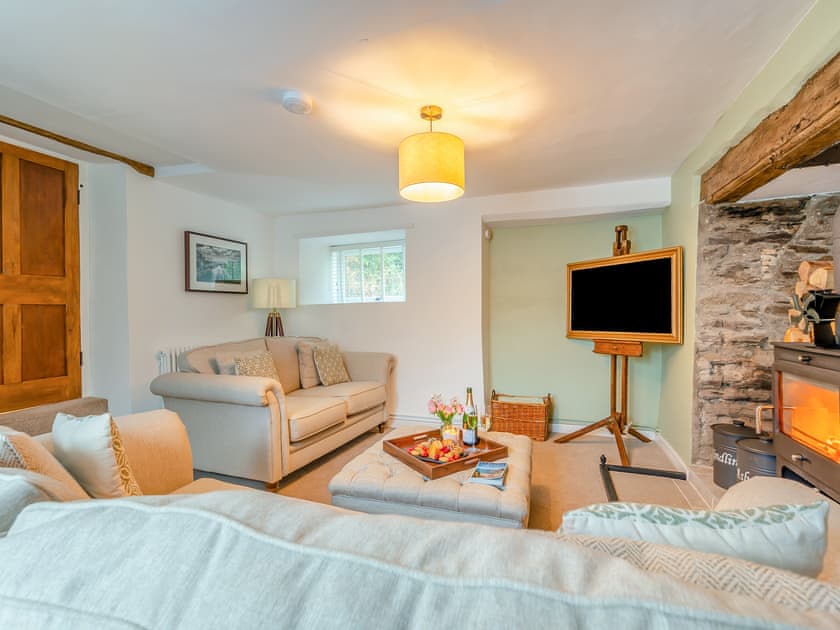 Living area | Deviock Farm House, Downderry
