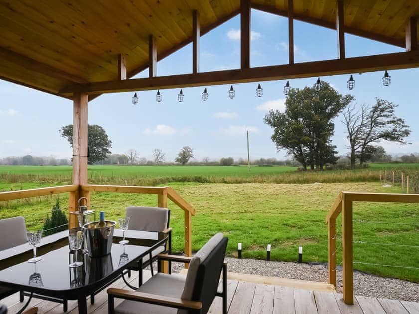 Terrace | Llwynog Lodge, Montgomery