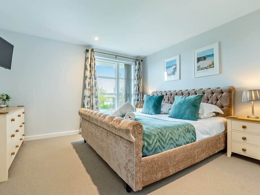 Double bedroom | 50 Degrees West, Holywell Bay, near Perranporth