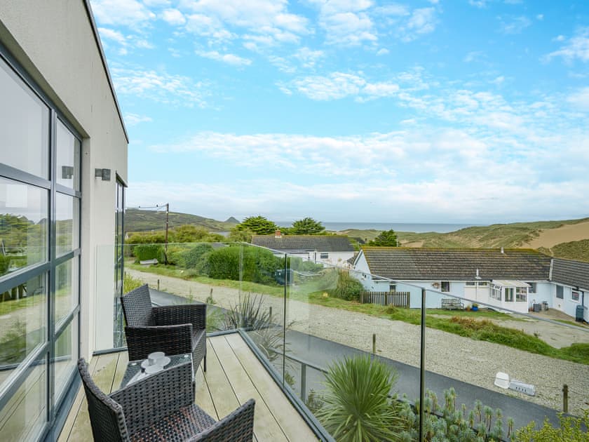 Balcony | 50 Degrees West, Holywell Bay, near Perranporth