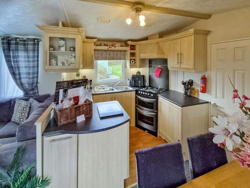 Kitchen | Roe Meadow 3 - K & J’s Hot Tub Retreats, Newton Stewart