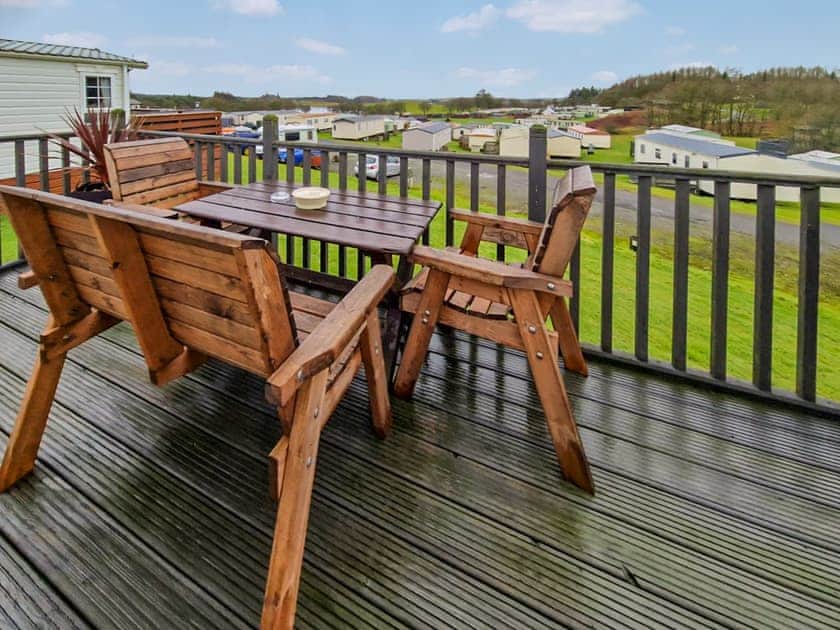 Terrace | The Highlander - K & J’s Hot Tub Retreats, Newton Stewart