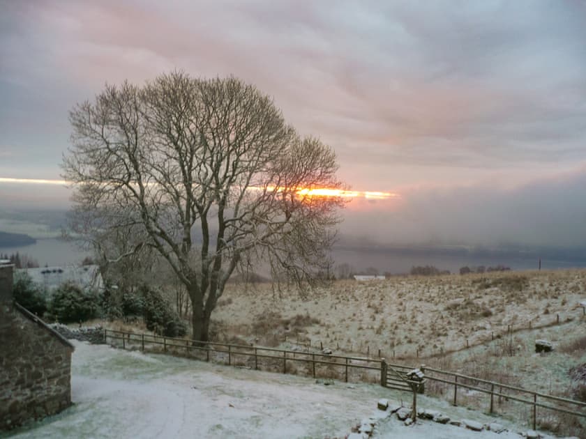 Winter Sunrise - taken from Bedroom 1  | Mor Carraig., Inverness