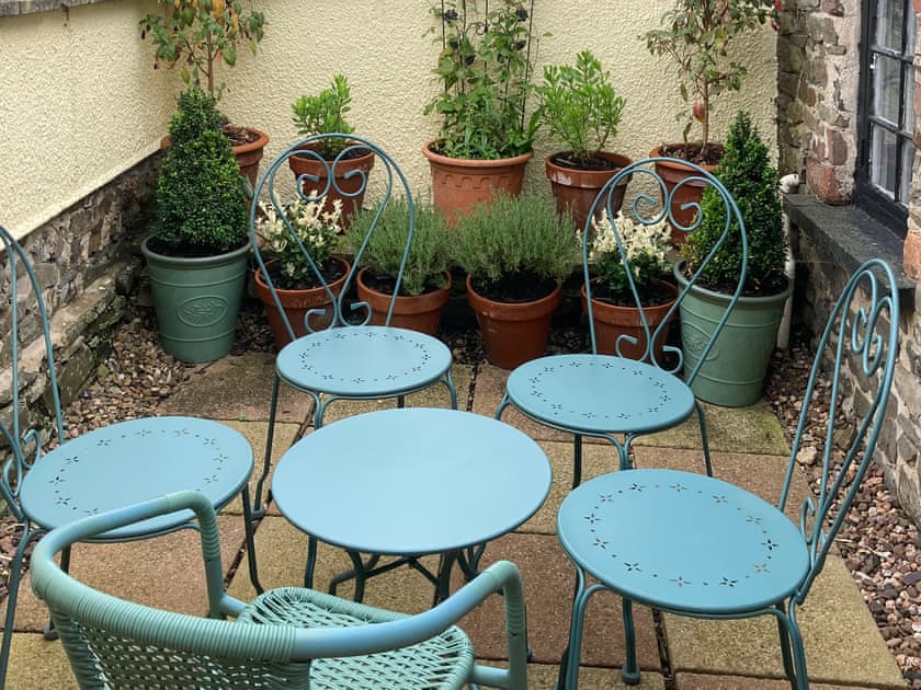 Enclosed patio | Hope Cottage, Chittlehampton, near Umberleigh
