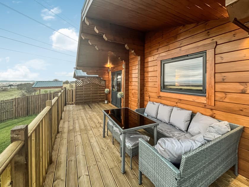 Sitting-out-area | Coo Lodge - Stag and Coo Holidays, Falkirk