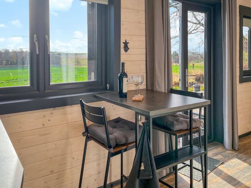 Open plan living space | Barn Owl Cabin - Redroofs Retreats, Forfar