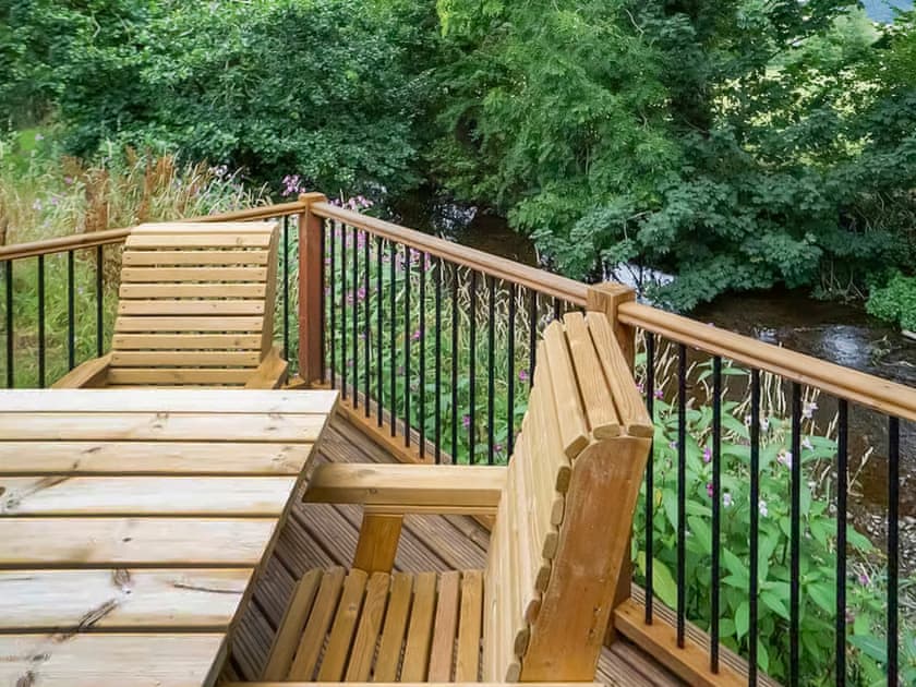 Sitting-out-area | Chestnut Lodge, Clunton, nr Bishops Castle