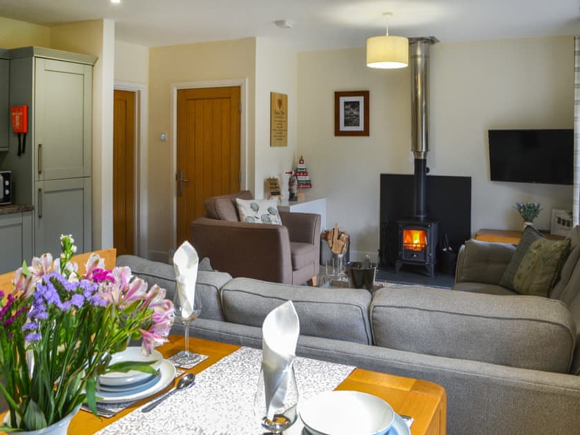 Open plan living space | Clover Cottage, Burgham Park, near Felton