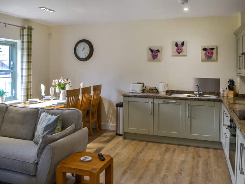 Open plan living space | Clover Cottage, Burgham Park, near Felton