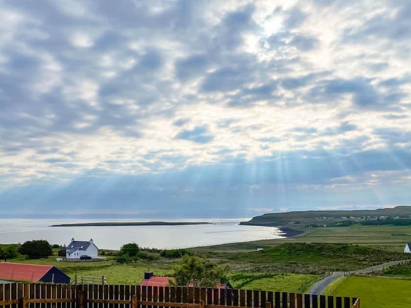 The nearby Staffin Bay, Isle of Skye | Storr - Brogaig Cottages, Brogaig, near Staffin