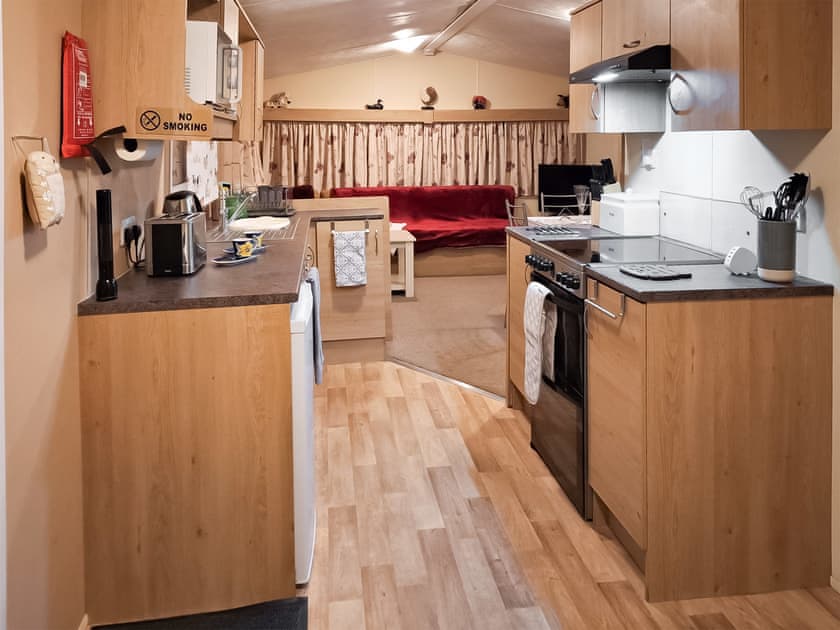 Kitchen with fridge and freezer section | Glen Y Nant, New Radnor, near Presteigne