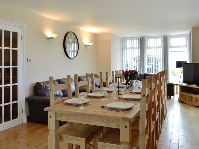 Well presented dining area with additional seating area |  7 Military Drive - Military Drive, Portpatrick, near Stranraer