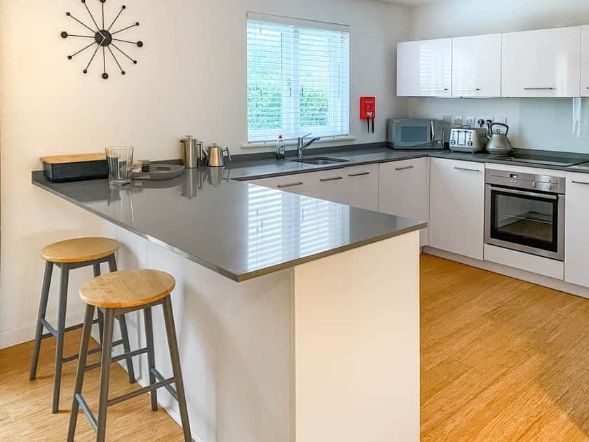 Kitchen area | Lodge 65 Una, Carbis Bay, near Hayle