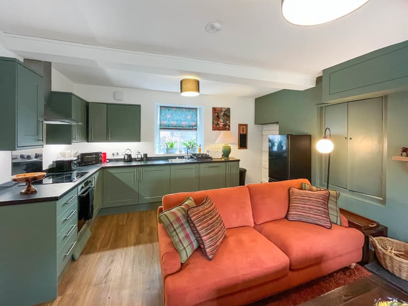 Open plan living space | Ddwylig Isaf Farmhouse - Dwylig Isa, Rhyl and Prestatyn