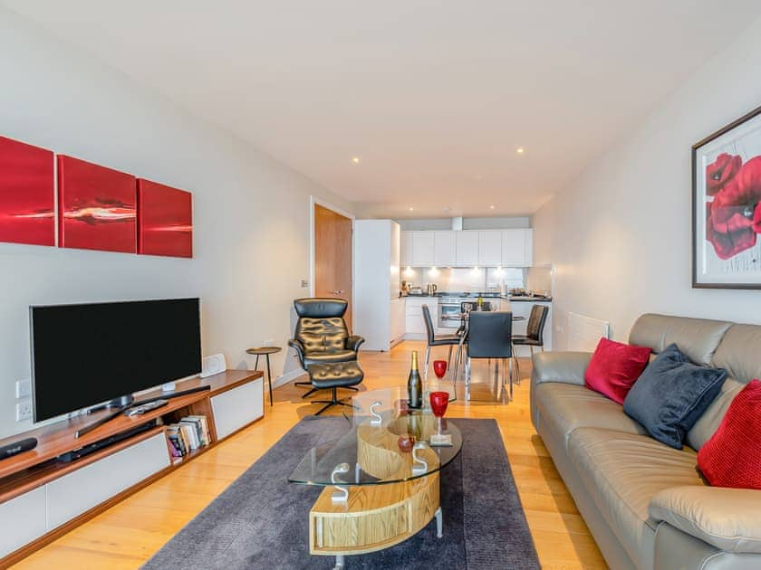 Charming open plan living space | Apartment 50, Westward Ho!