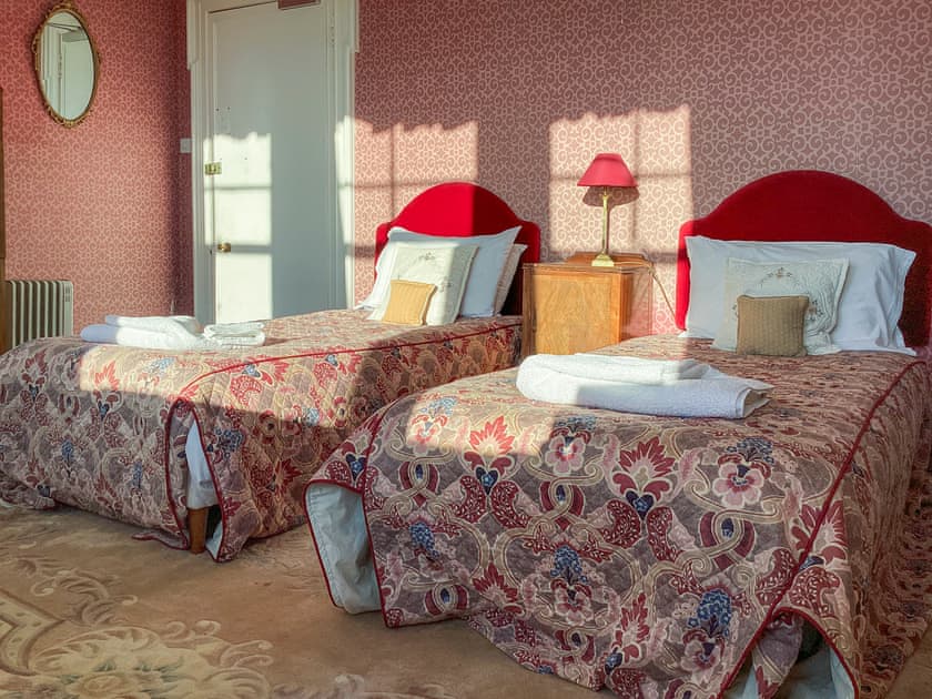 Twin bedroom | The Carnegie Rooms at Aultnagar Lodge - Country House Holidays, Lairg