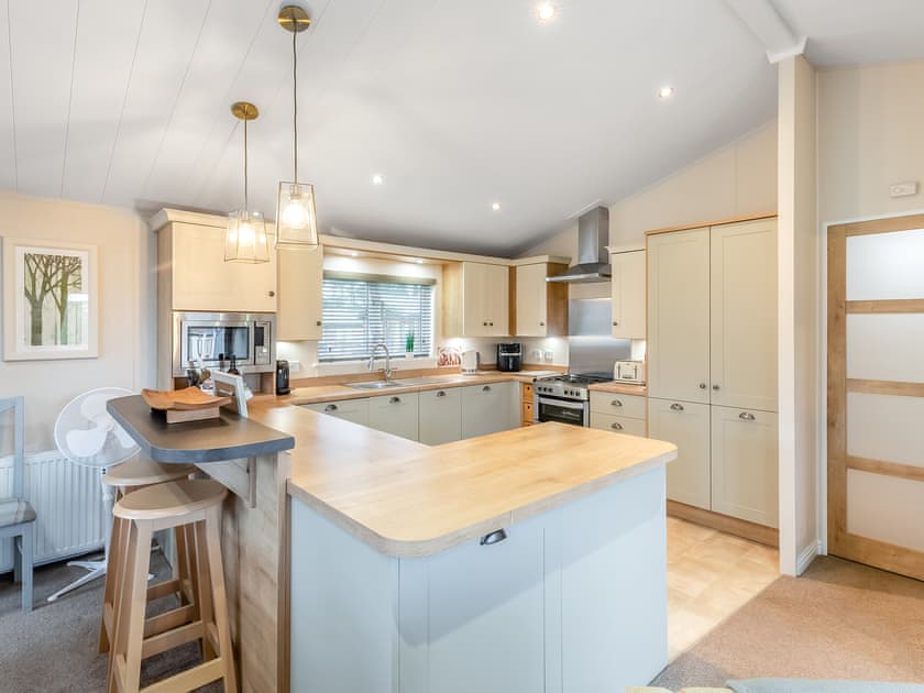 Kitchen | Seagull Lodge - Russell Lodges at The Pines, Runswick Bay