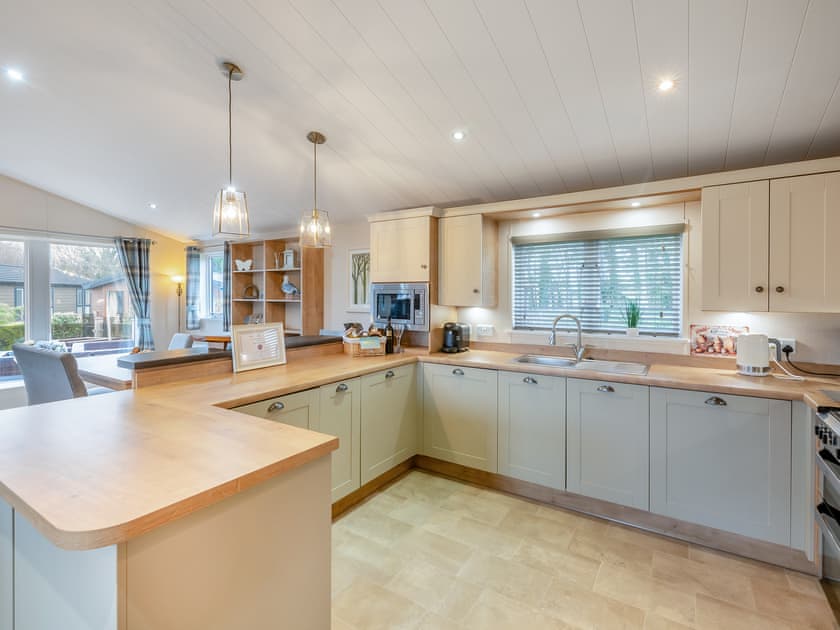 Kitchen | Seagull Lodge - Russell Lodges at The Pines, Runswick Bay