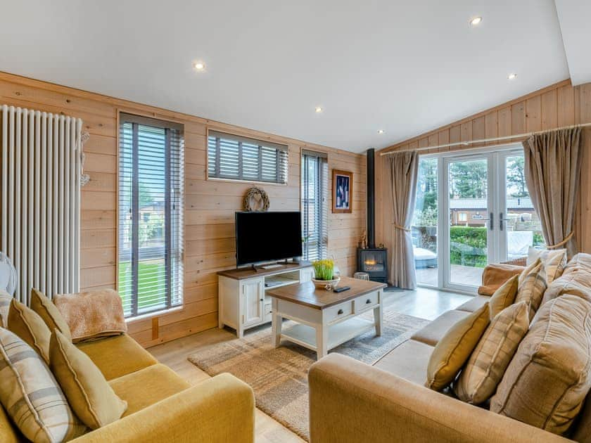 Living area | Lobster Lodge - Russell Lodges at The Pines, Runswick Bay