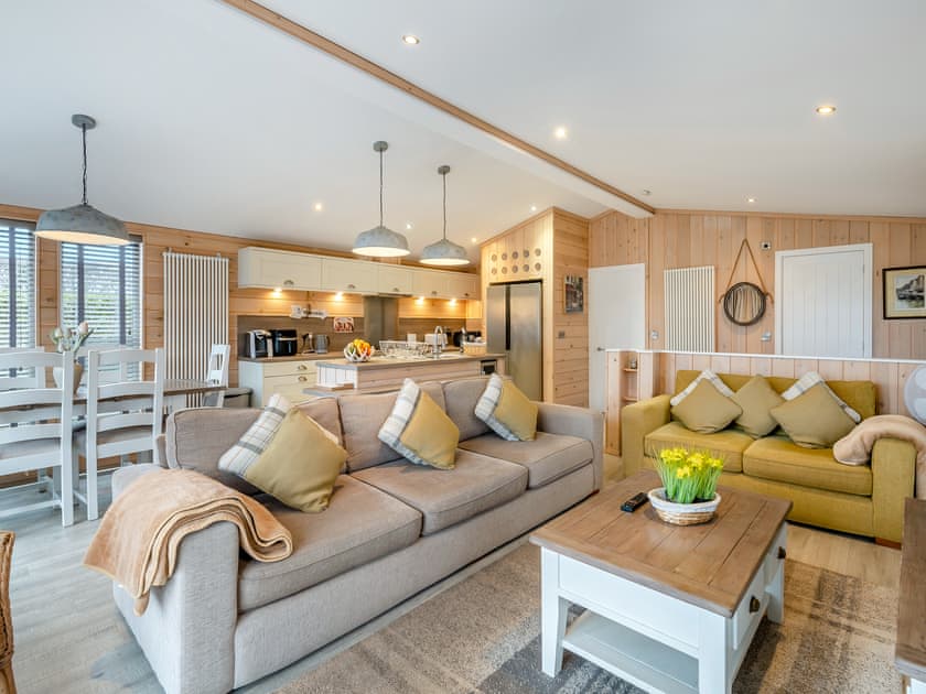 Open plan living space | Lobster Lodge - Russell Lodges at The Pines, Runswick Bay