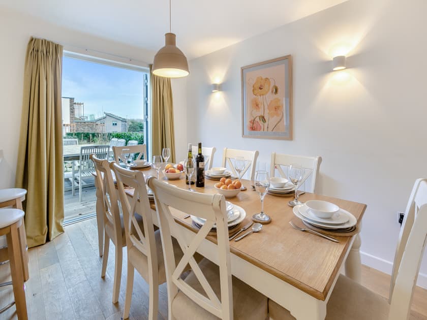 Kitchen/diner | Lodge 74 Una - St Ives Resort, Carbis Bay, near St Ives
