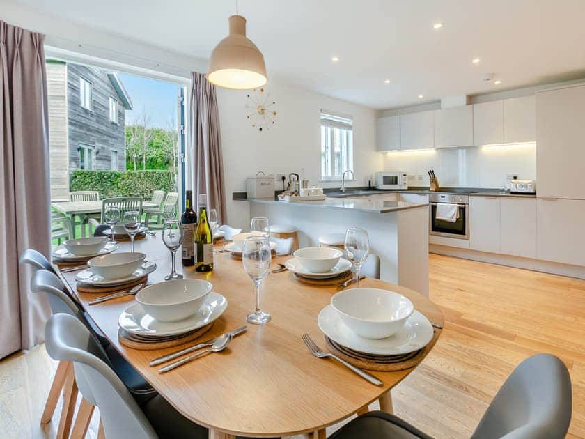 Kitchen/diner | Lodge 66 Una - St Ives Resort, Carbis Bay, near St Ives